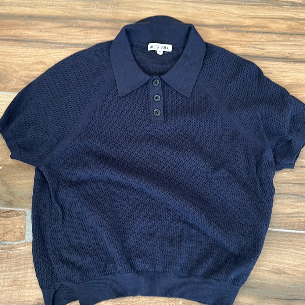 Alex Mill knit polo Medium
